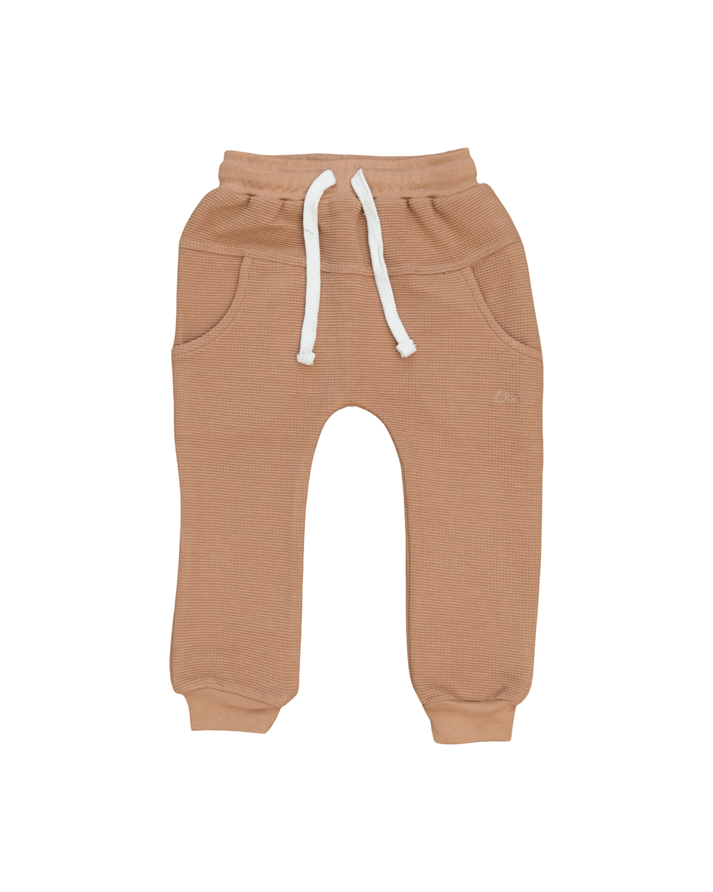  Laree + Co. Umber Waffle Knit Joggers - NB - Bonton
