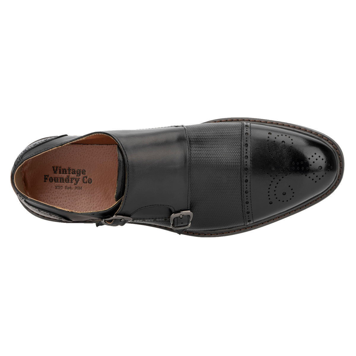  Vintage Foundry Co. Men's Morgan Monk Strap - Black - Bonton