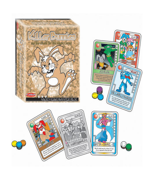 Killer Bunnies and the Quest for the Magic Carrot: Wacky Khaki Booster Deck (10) Multi