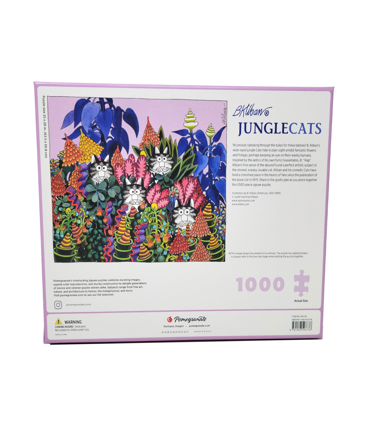  B. Kliban - Jungle Cats Puzzle: 1000 Pcs Multi - Multi - Bonton