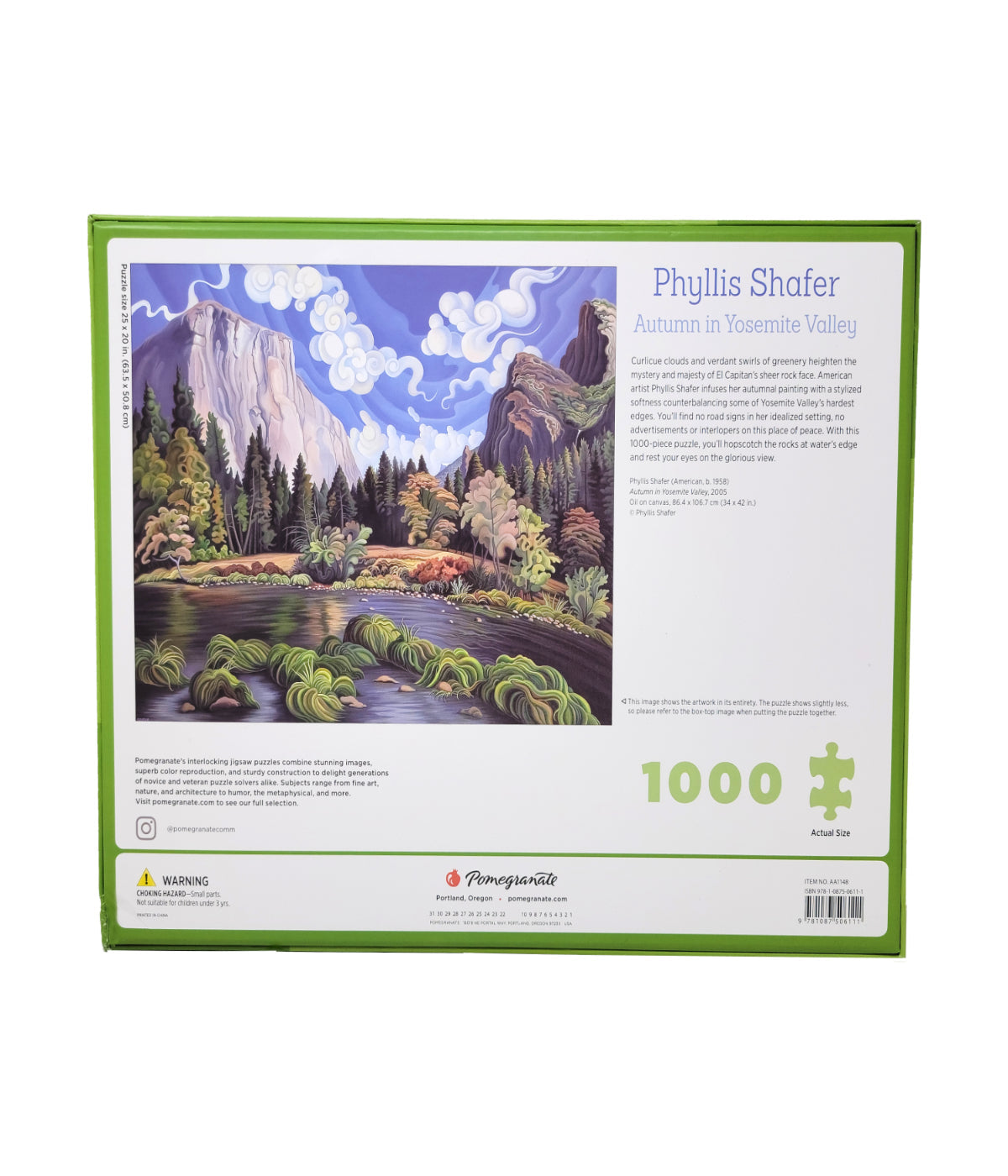  Phyllis Shafer - Autumn in Yosemite Valley Puzzle: 1000 Pcs Multi - Multi - Bonton