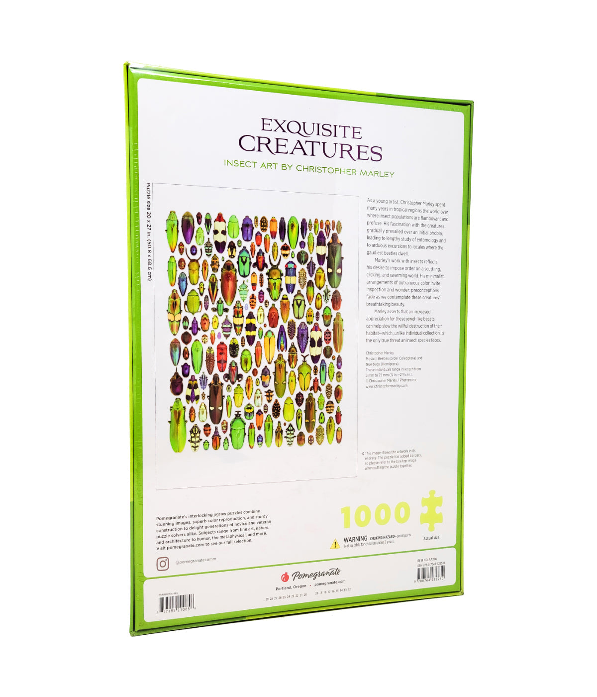  Christopher Marley - Exquisite Creatures: Insect Art Puzzle: 1000 Pcs Multi - Multi - Bonton