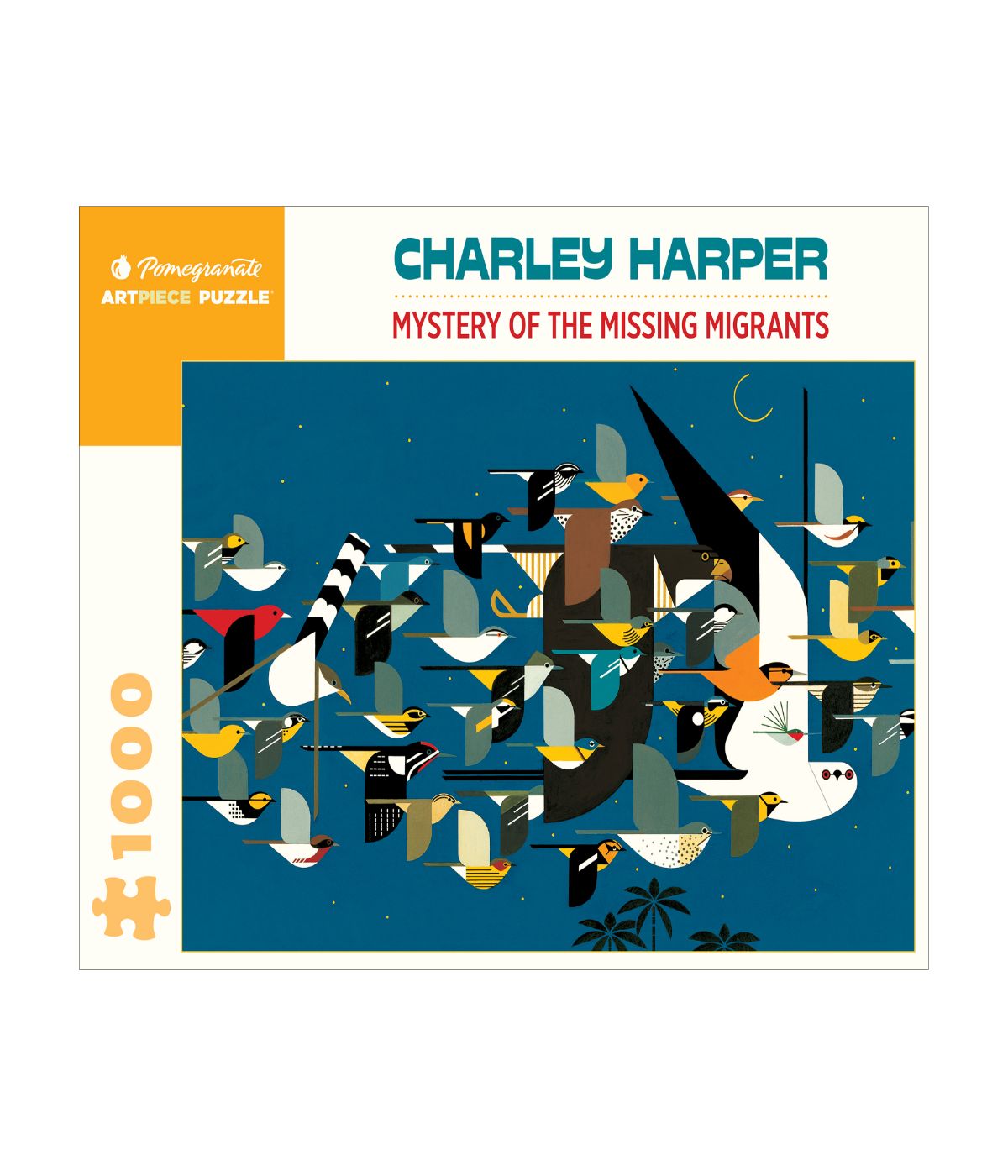  Charley Harper - Mystery of the Missing Migrants Puzzle: 1000 Pcs Multi - Multi - Bonton