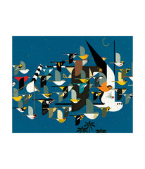 Charley Harper - Mystery of the Missing Migrants Puzzle: 1000 Pcs Multi