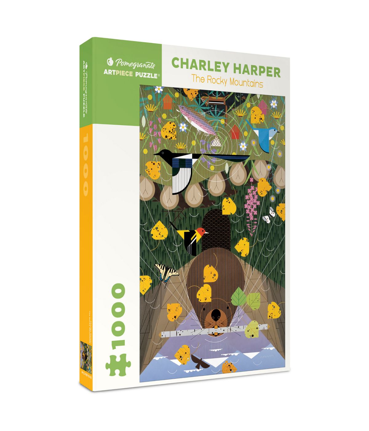  Charley Harper - The Rocky Mountains Puzzle: 1000 Pcs Multi - Multi - Bonton