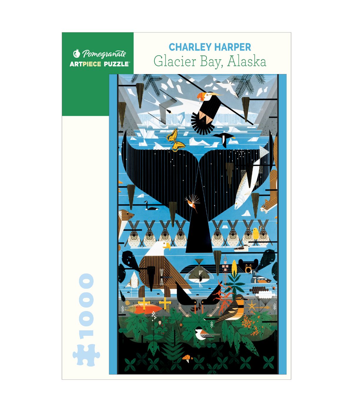  Charley Harper - Glacier Bay, Alaska Puzzle: 1000 Pcs Multi - Multi - Bonton