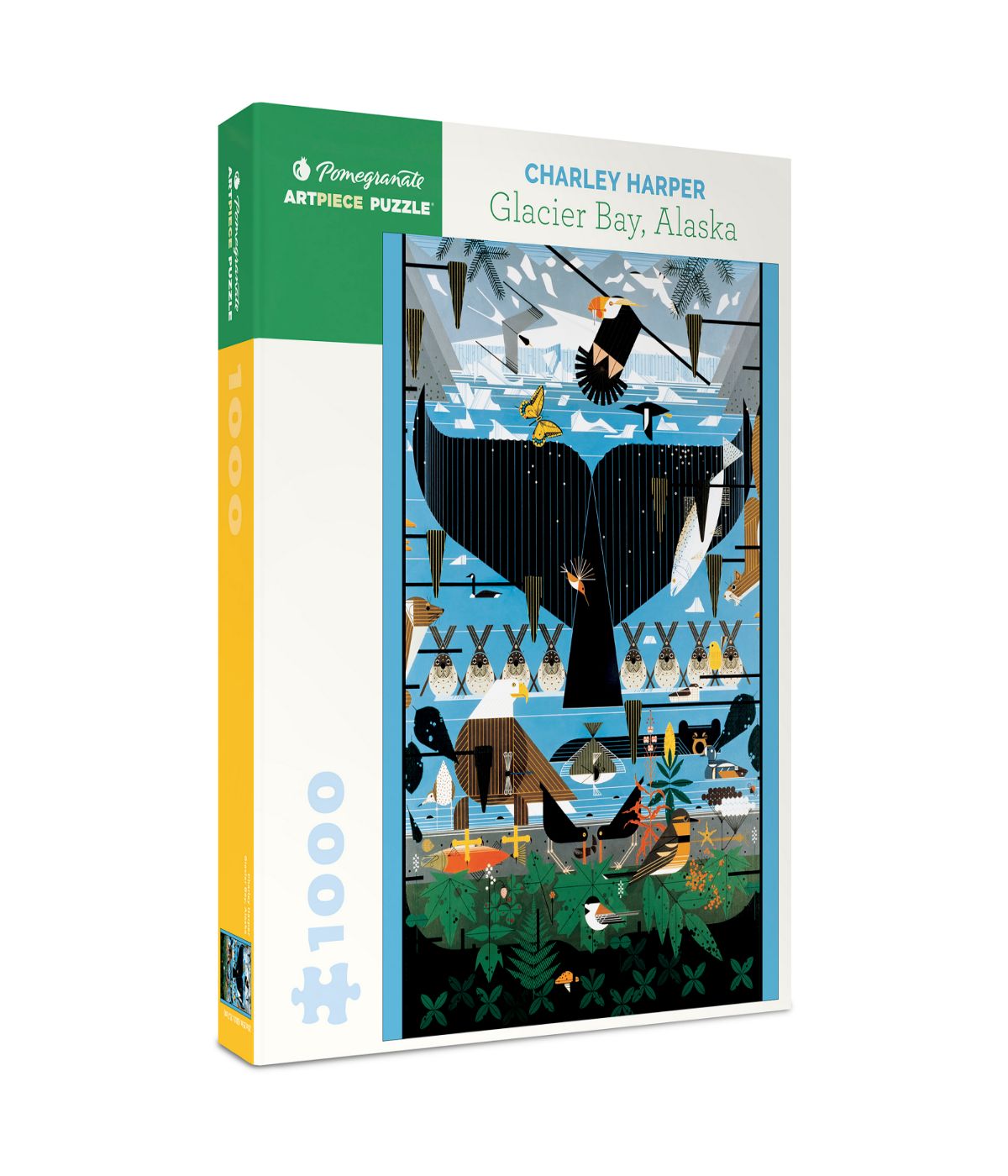  Charley Harper - Glacier Bay, Alaska Puzzle: 1000 Pcs Multi - Multi - Bonton