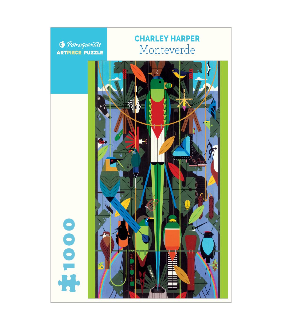  Charley Harper - Monteverde Puzzle: 1000 Pcs Multi - Multi - Bonton