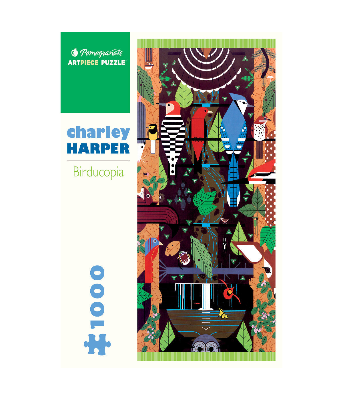  Charley Harper - Birducopia Puzzle: 1000 Pcs Multi - Multi - Bonton