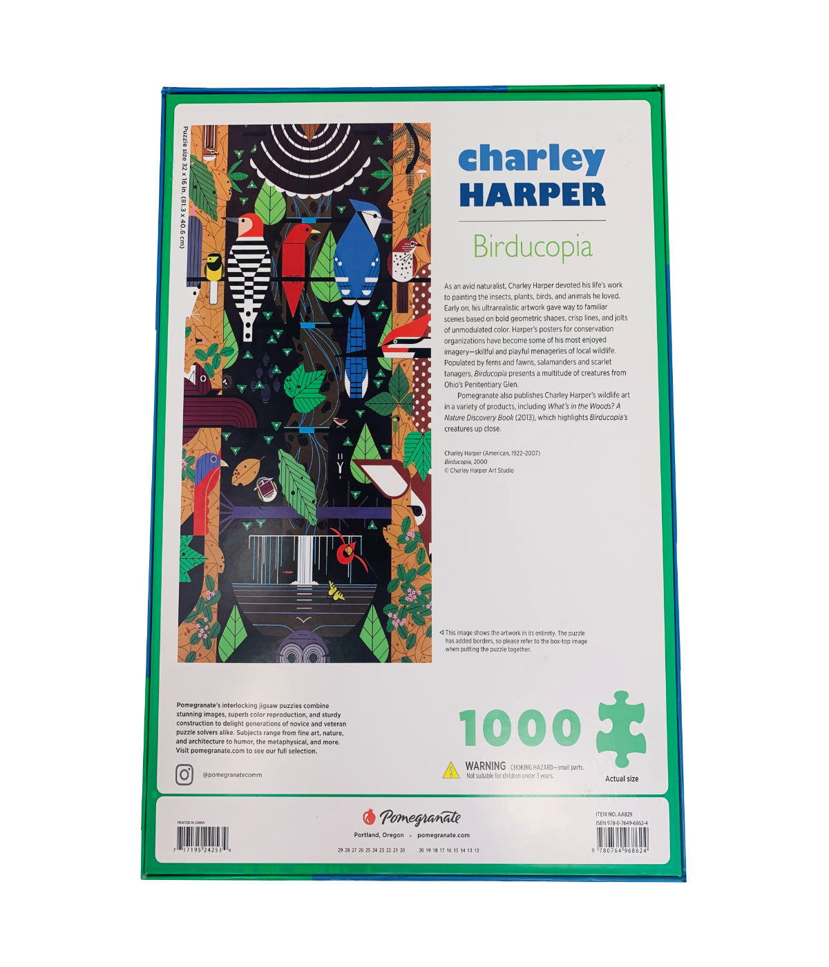  Charley Harper - Birducopia Puzzle: 1000 Pcs Multi - Multi - Bonton