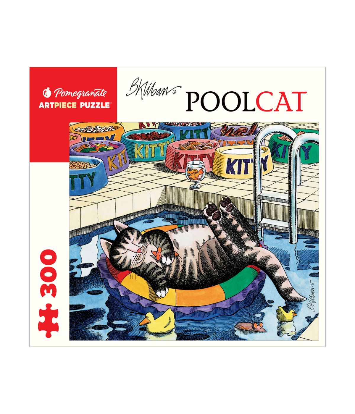  B. Kliban - Pool Cat Puzzle: 300 Pcs Multi - Multi - Bonton