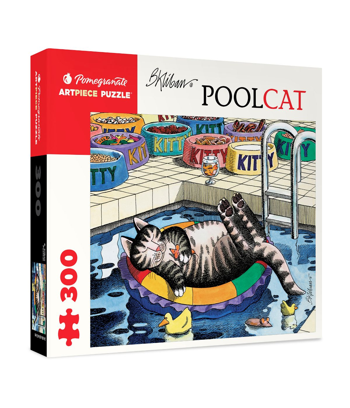  B. Kliban - Pool Cat Puzzle: 300 Pcs Multi - Multi - Bonton