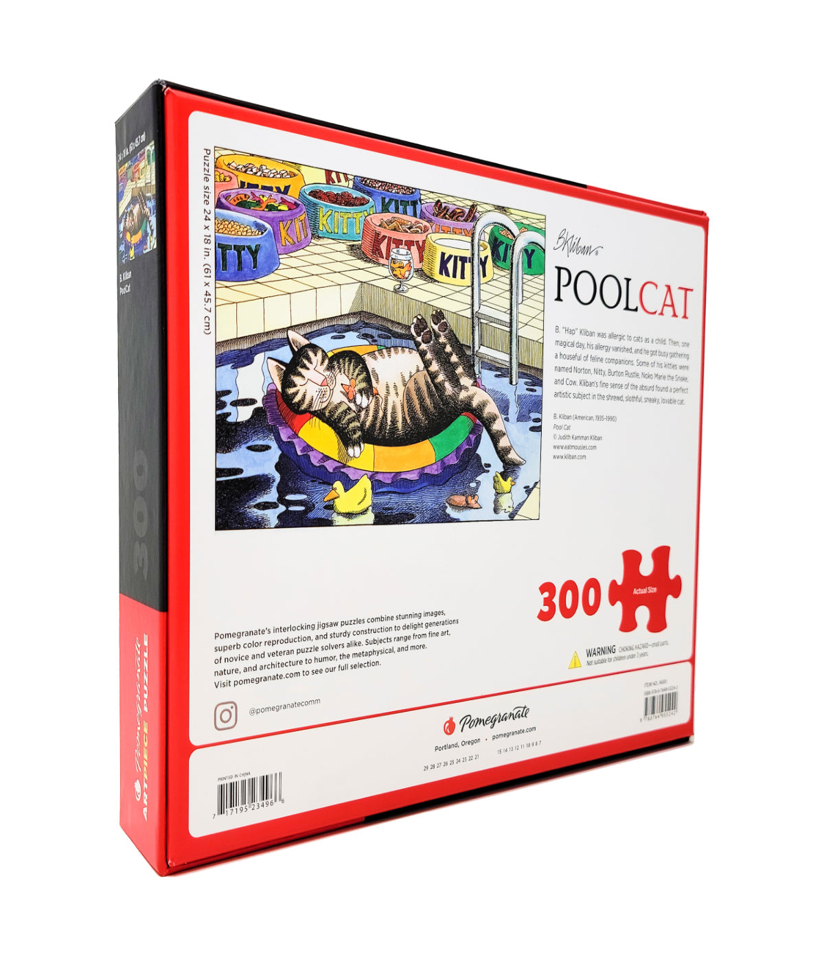  B. Kliban - Pool Cat Puzzle: 300 Pcs Multi - Multi - Bonton