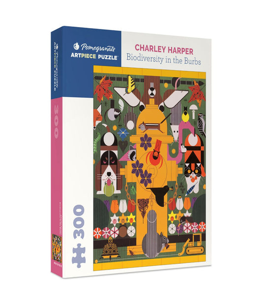 Charley Harper - Biodiversity in the Burbs Puzzle: 300 Pcs Multi