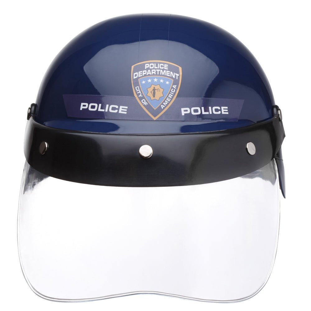  Dress Up America Police Helmet with Transparent Visor by Dress Up America - Default Title - Bonton