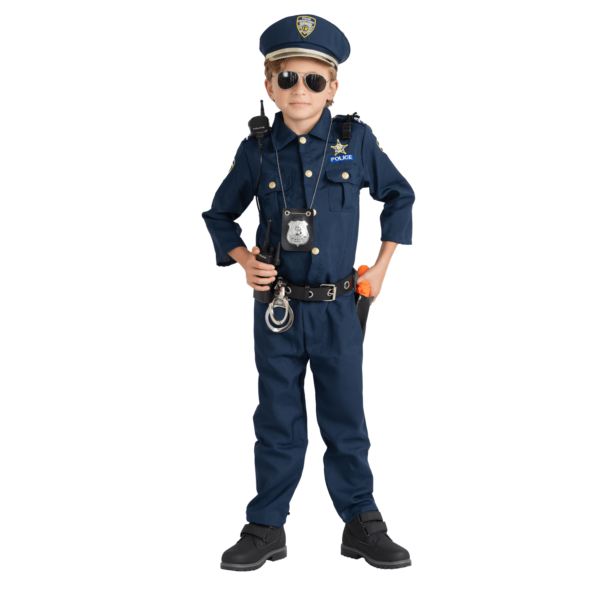  Dress Up America Police Officer Costume Set - Kids by Dress Up America - Large (12-14) - Bonton