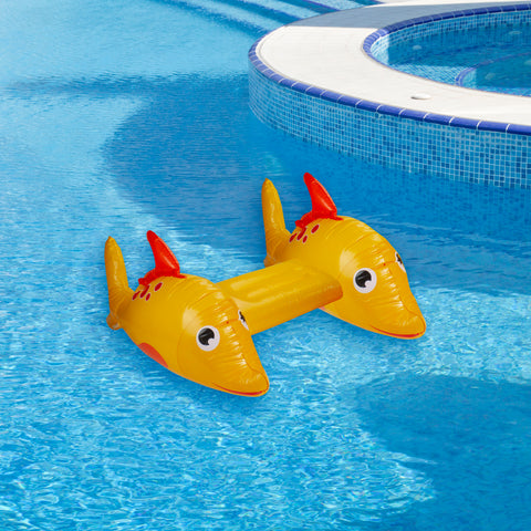 Dorado Fish Children's Inflatable Swimming Pool Kickboard - 34.5" - Yellow