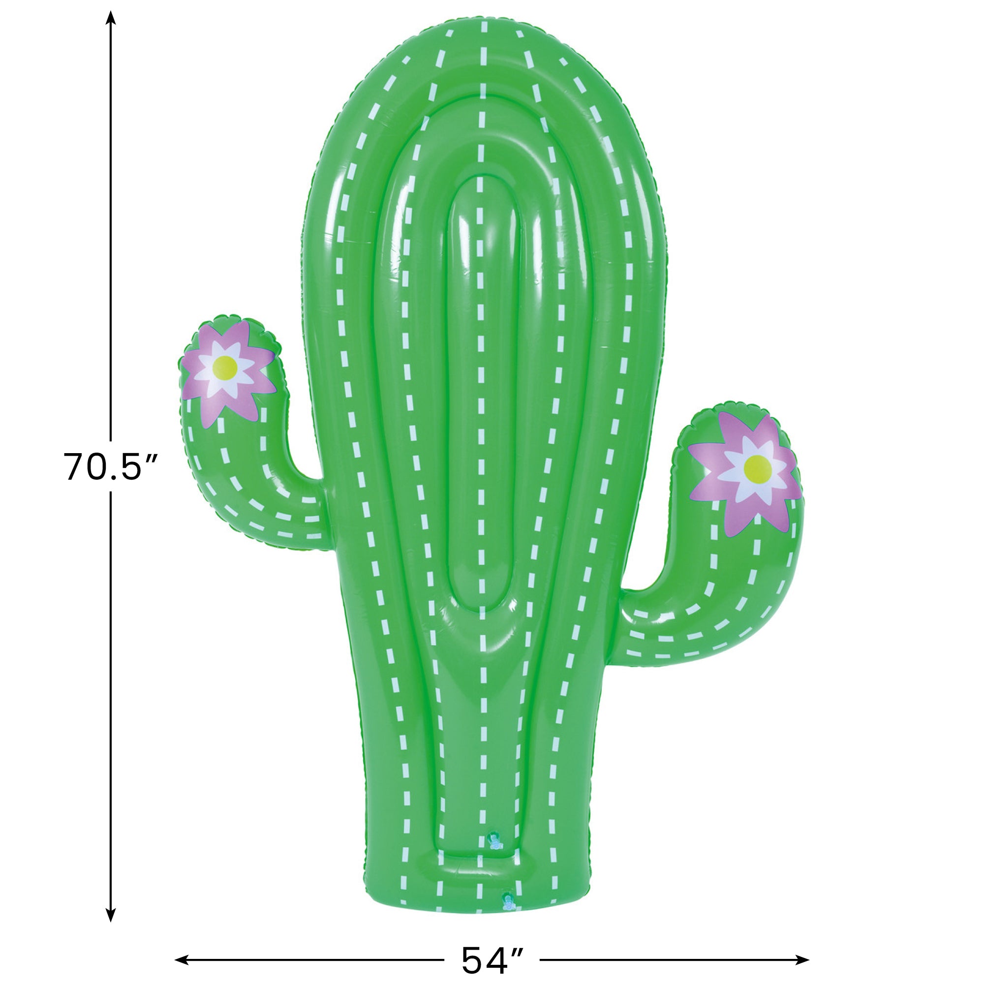  Pool Central Inflatable Jumbo Cactus Shaped Pool Float - 5.75' - Green - Default Title - Bonton
