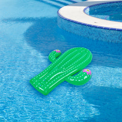 Inflatable Jumbo Cactus Shaped Pool Float - 5.75' - Green