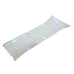 67.75" Inflatable Clear Swimming Pool Multi Color LED Lighted Air Float