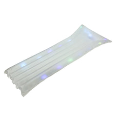 67.75" Inflatable Clear Swimming Pool Multi Color LED Lighted Air Mattress