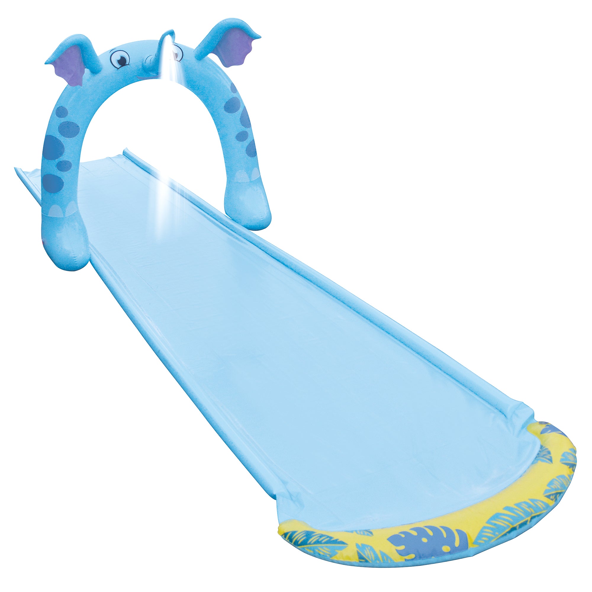  Pool Central 16' Inflatable Elephant Arch Sprayer Slide Outdoor Kids Water Toy - Default Title - Bonton