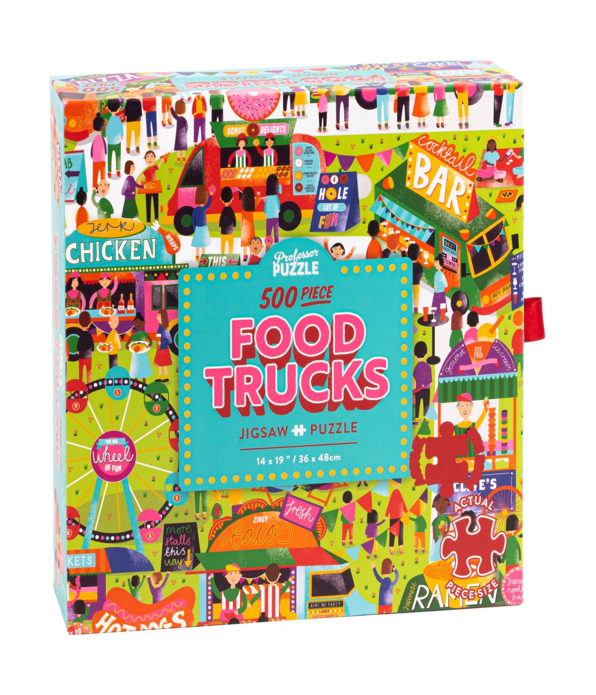  Food Trucks Jigsaw Puzzle: 500 Pcs Multi - Multi - Bonton