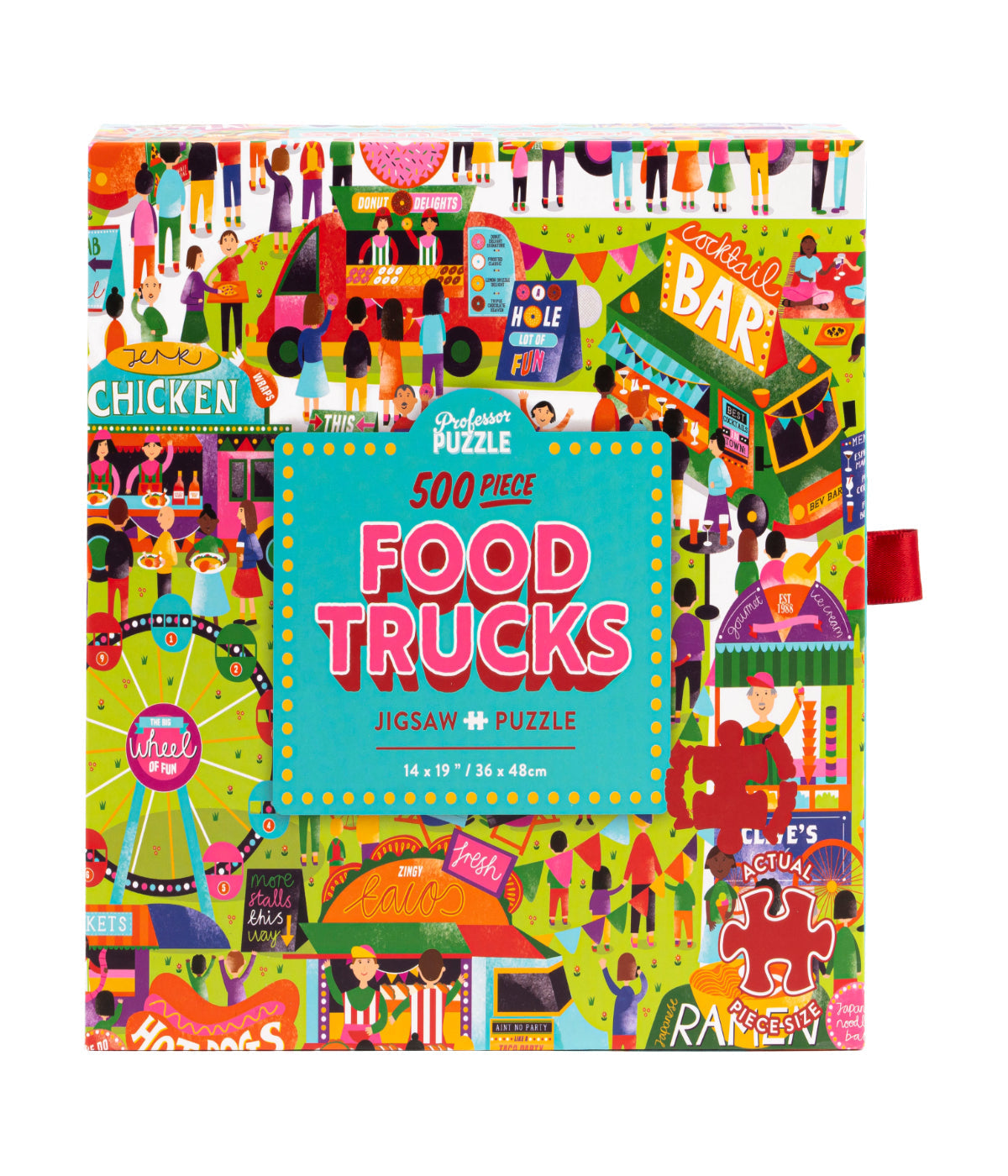  Food Trucks Jigsaw Puzzle: 500 Pcs Multi - Multi - Bonton