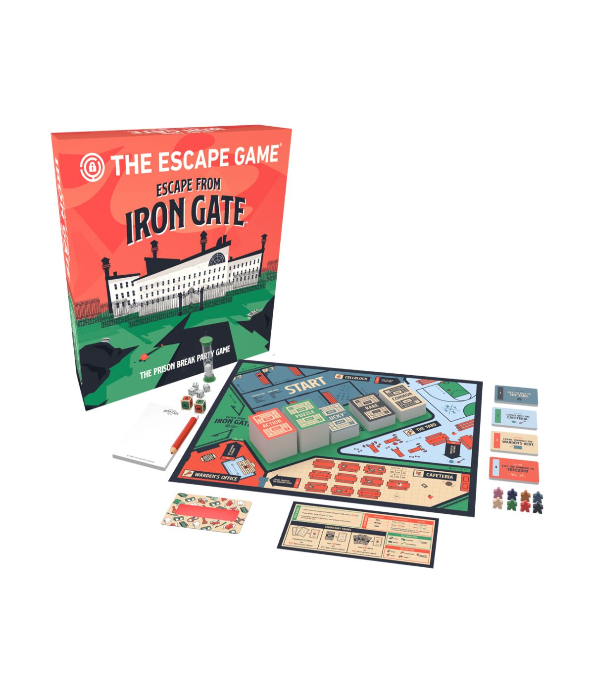  The Escape Game: Escape from Iron Gate - The Prison Break Party Game Multi - Multi - Bonton