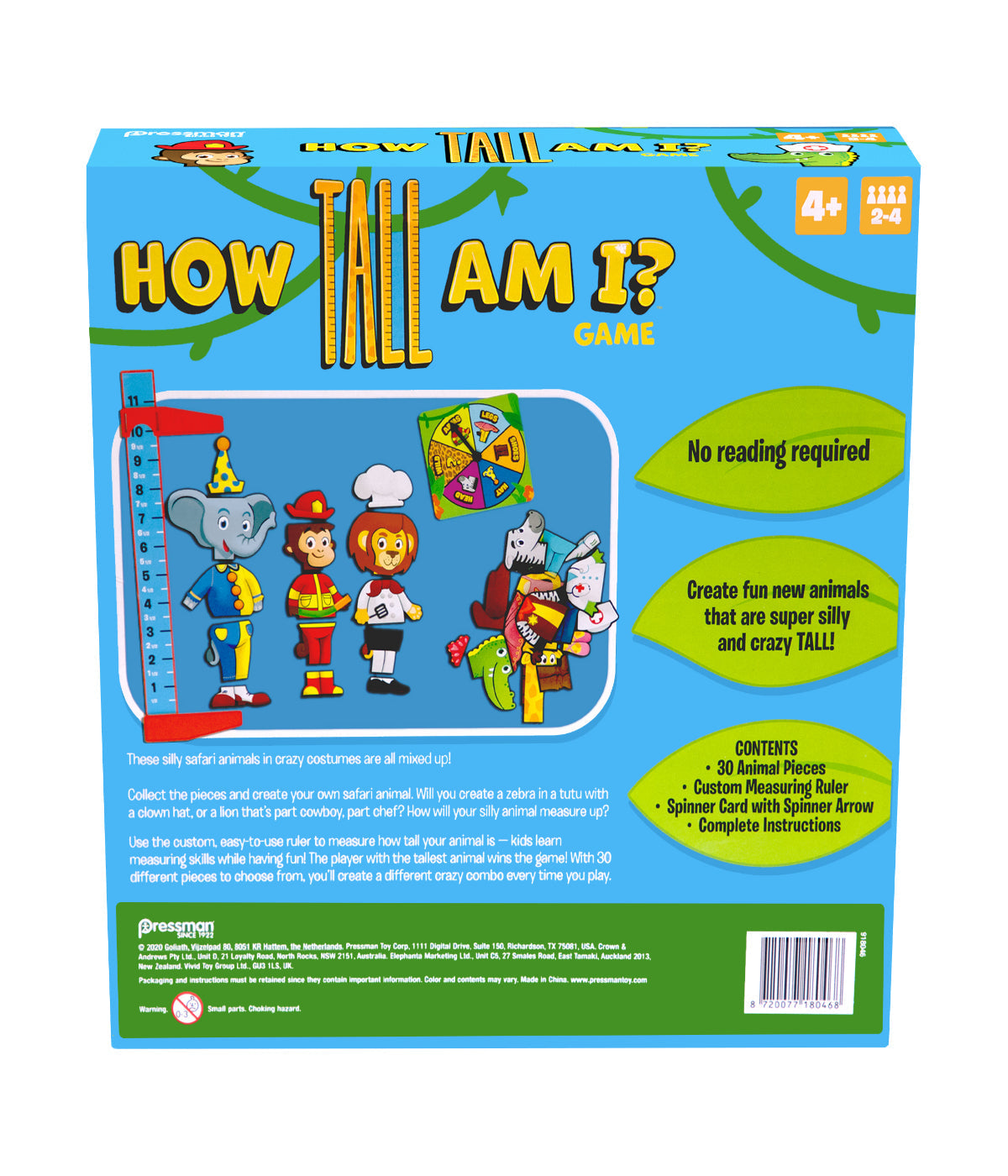  How Tall Am I? Game Multi - Multi - Bonton