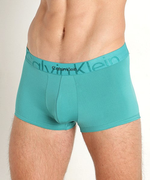  Calvin Klein Monolith Low Rise Trunk - Distorted Blue - Bonton