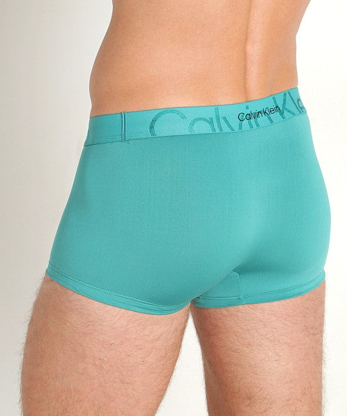  Calvin Klein Monolith Low Rise Trunk - Distorted Blue - Bonton