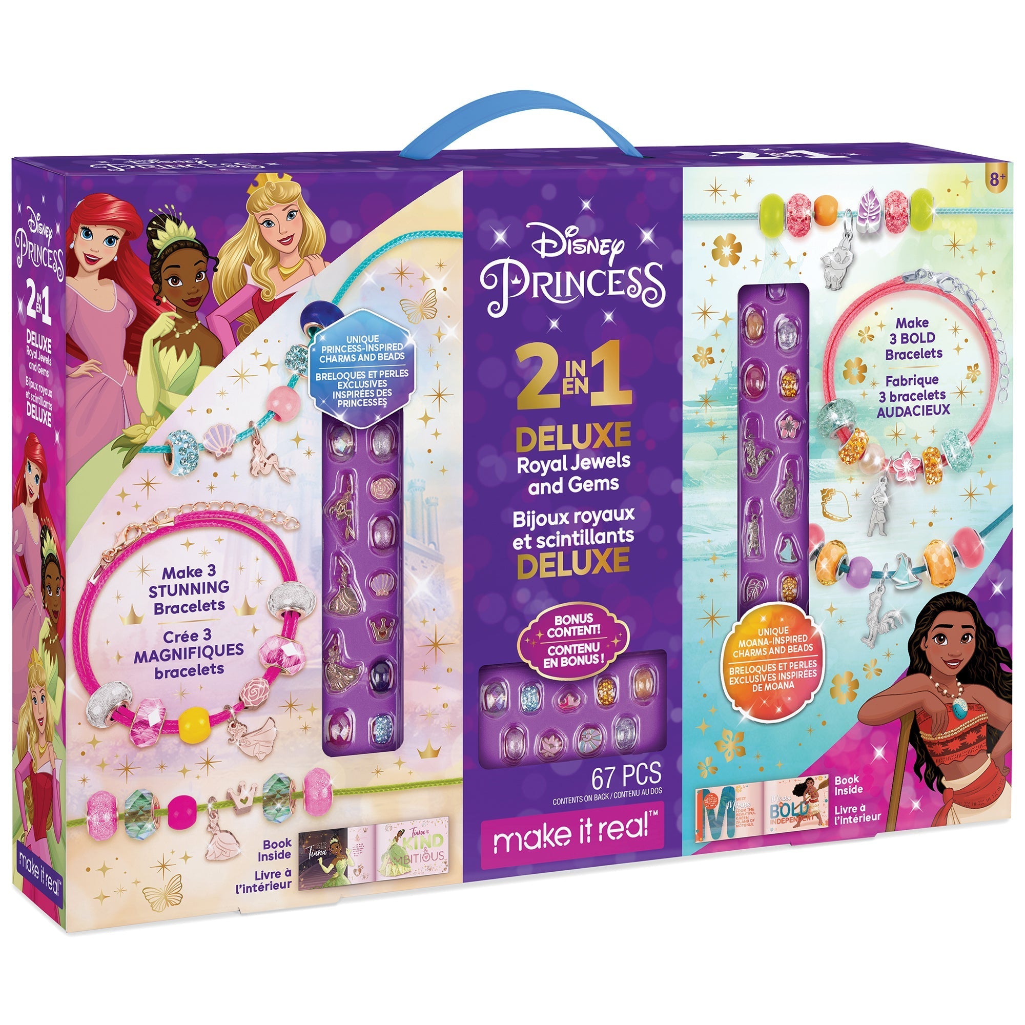 Disney Princess: 2-In-1 Royal Jewels & Gems Bracelet Kit