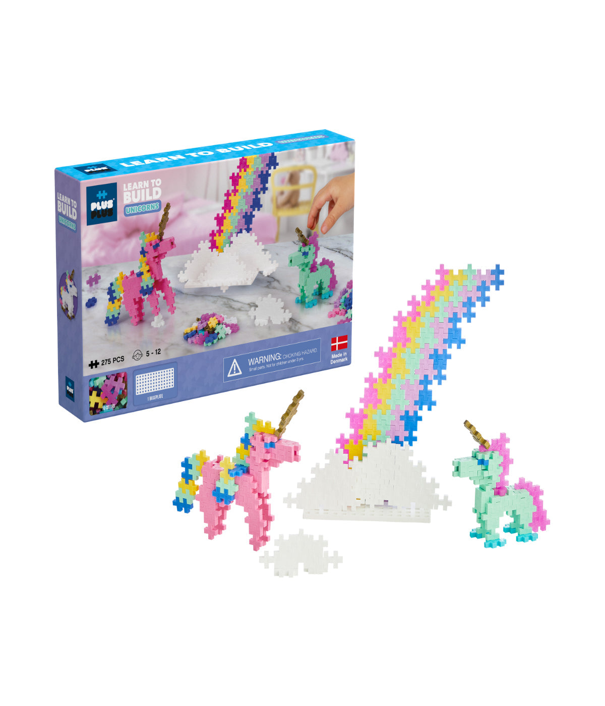  Learn to Build - Unicorns: 275 Pcs Multi - Multi - Bonton