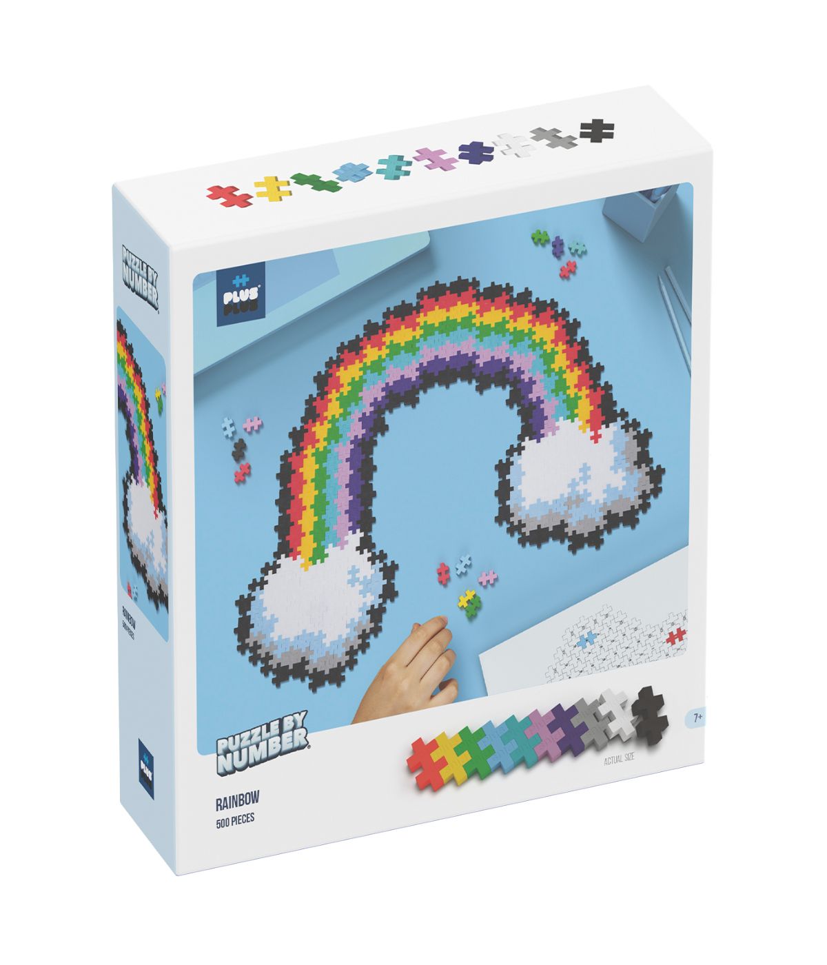  Puzzle By Number - Rainbow: 500 Pcs Multi - Multi - Bonton