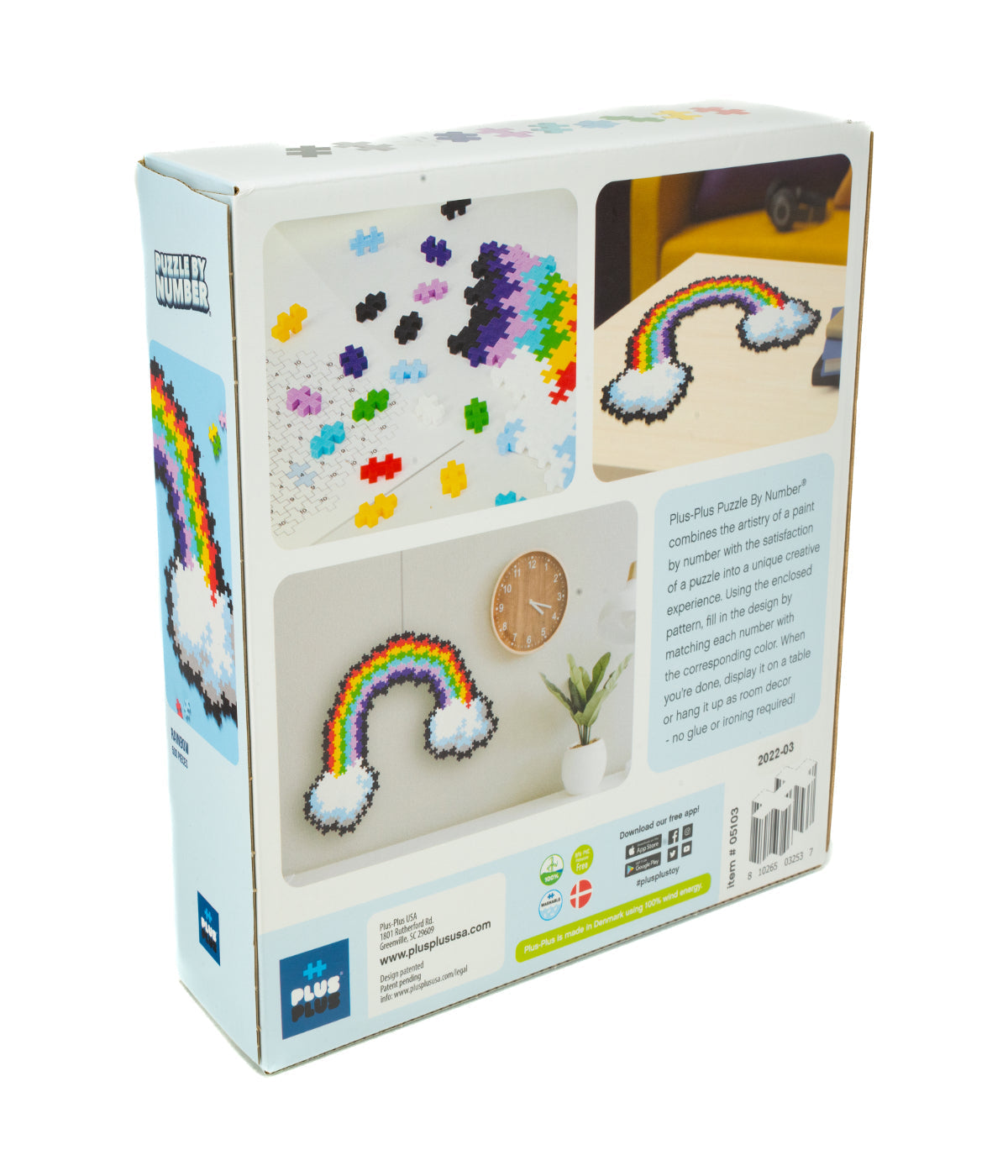  Puzzle By Number - Rainbow: 500 Pcs Multi - Multi - Bonton