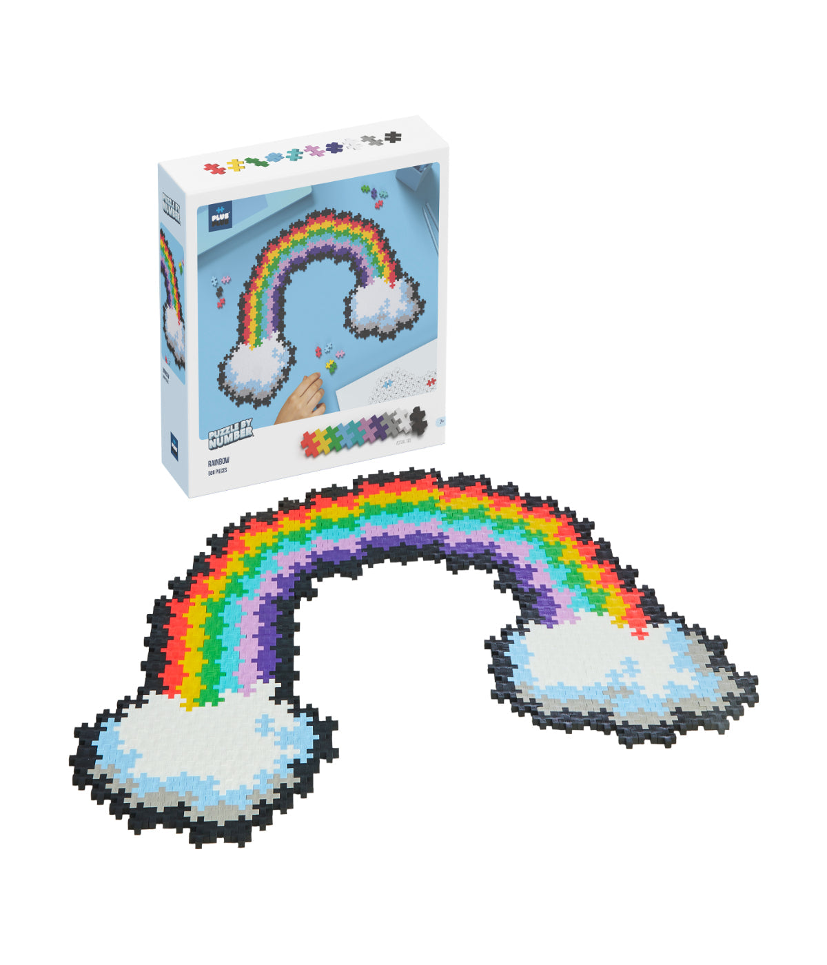  Puzzle By Number - Rainbow: 500 Pcs Multi - Multi - Bonton