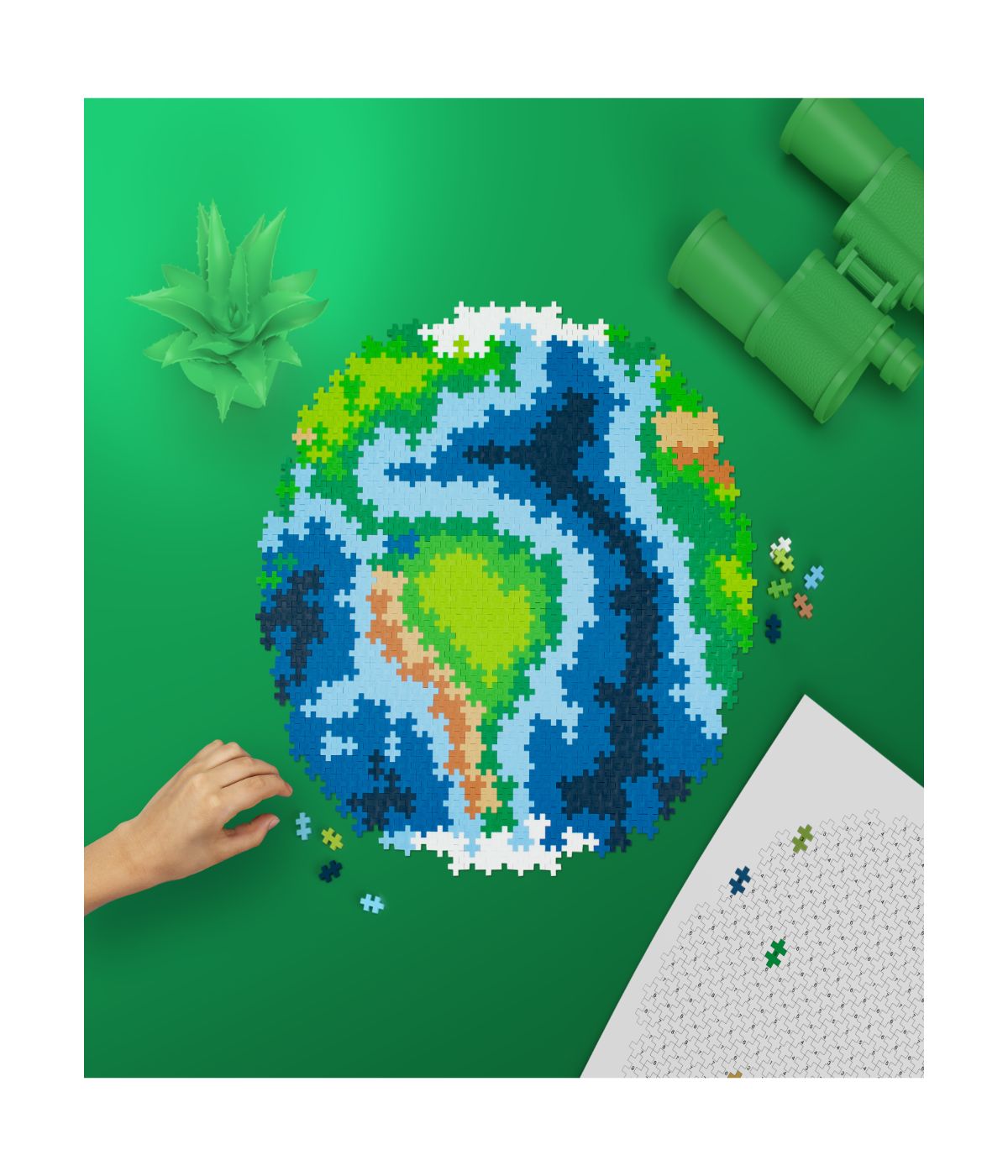  Puzzle By Number - Earth: 800 Pcs Multi - Multi - Bonton