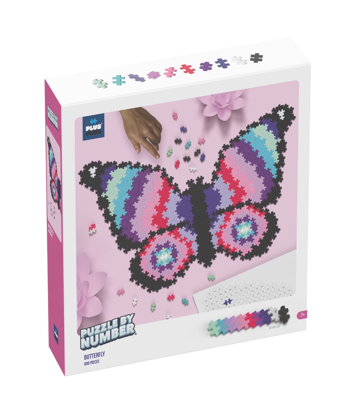  Puzzle By Number - Butterfly: 800 Pcs Multi - Multi - Bonton