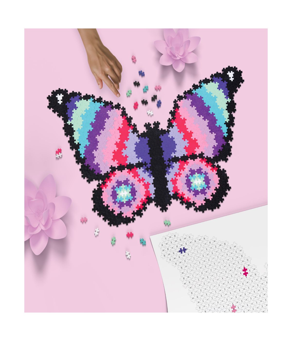  Puzzle By Number - Butterfly: 800 Pcs Multi - Multi - Bonton