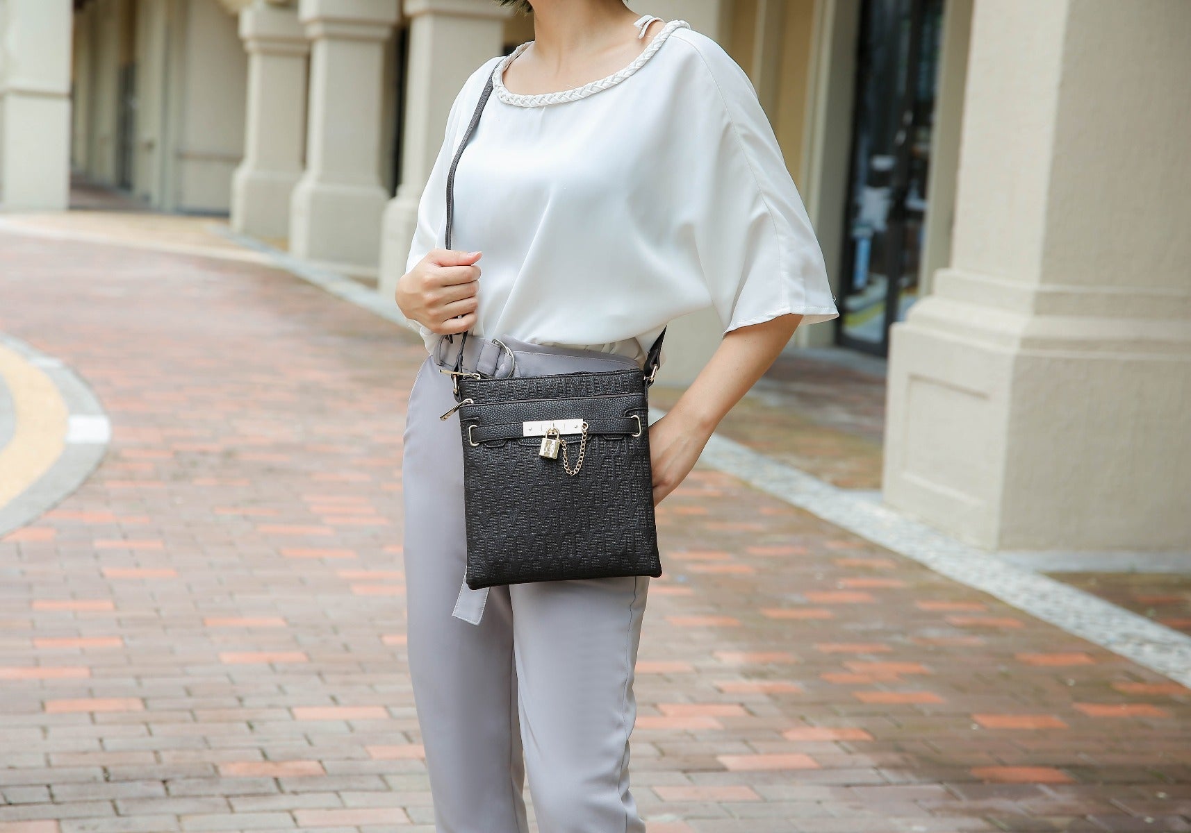  MKF Collection Hallie Crossbody Bag - Black - Bonton
