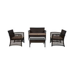 4-Piece Outdoor Patio Conversation Set