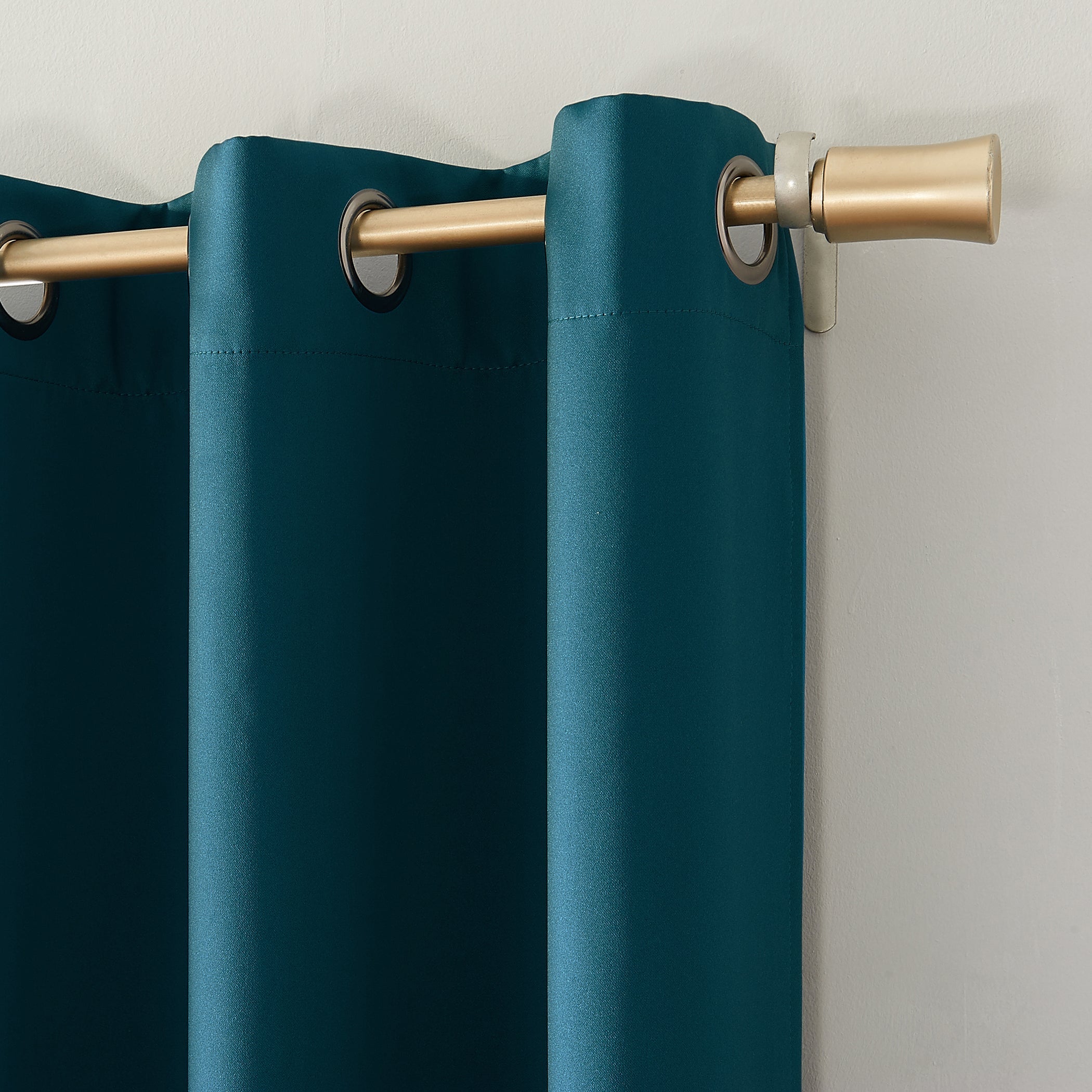  Rocco Theater Grade Extreme 100% Blackout Grommet Curtain Panel - Teal - Bonton