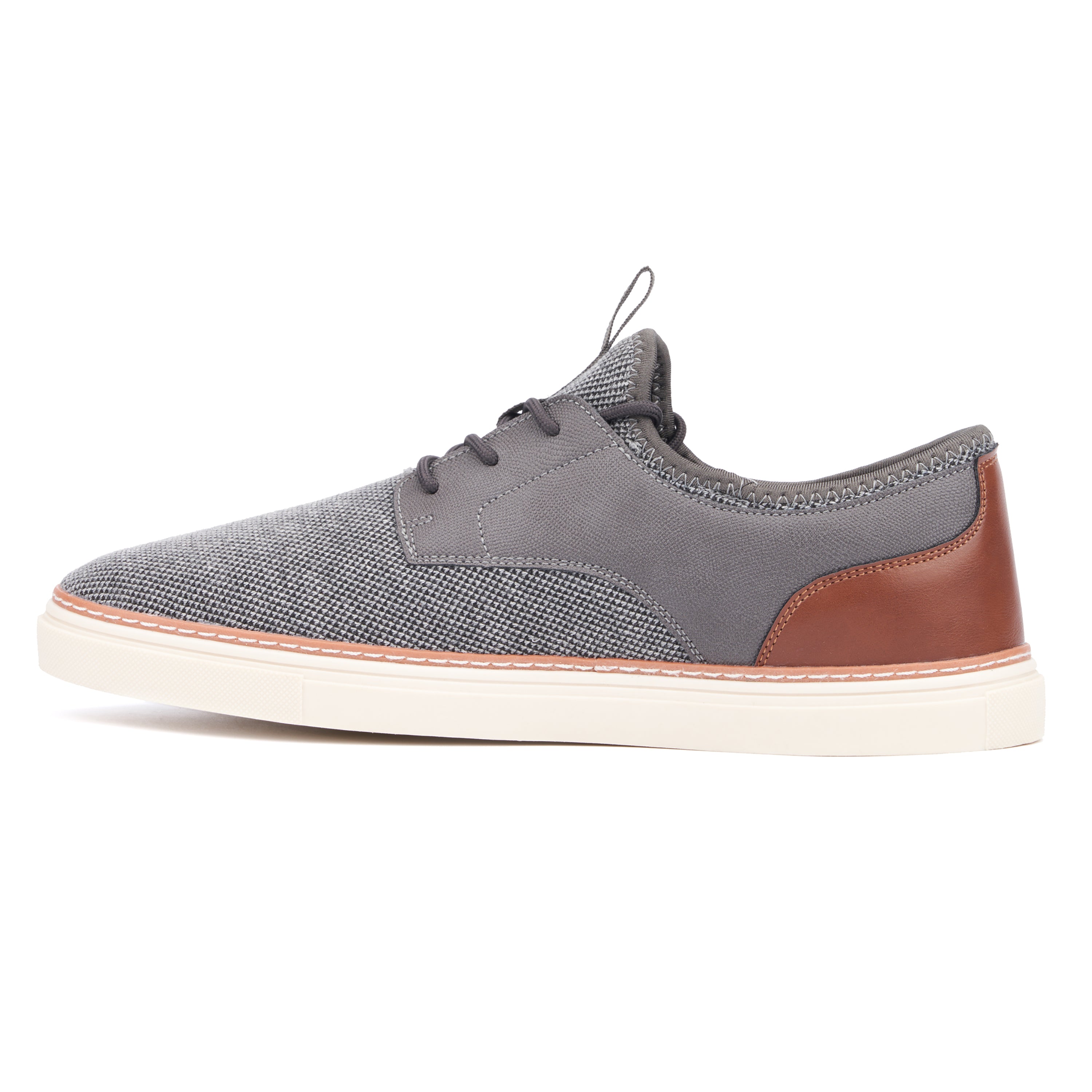  Reserved Footwear New York Men's Beck Low Top Sneakers - Grey - Bonton
