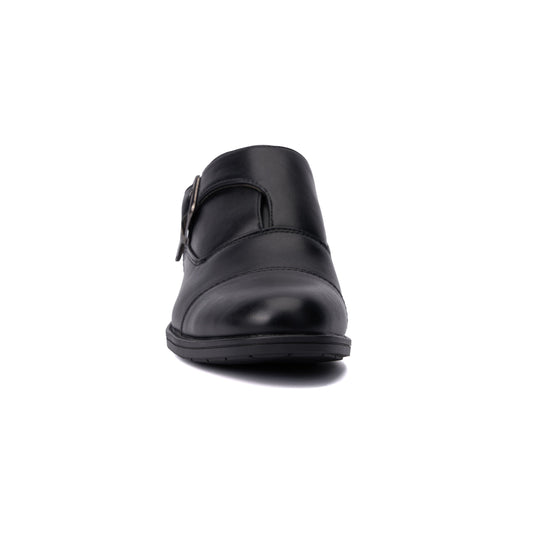 New York & Company Men's Marlon Monk Strap Dress Shoe-BLACK-8-1