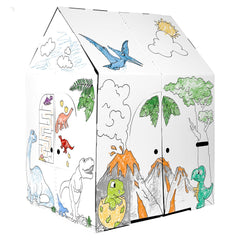 Easy Playhouse Dinosaur House- Decorate & Personalize