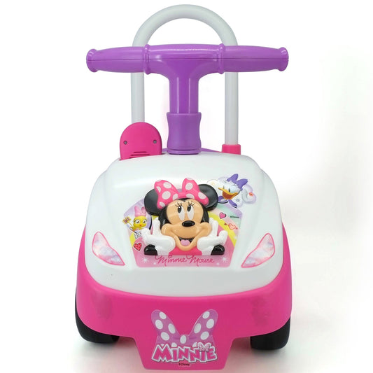 Kiddieland: Foldable Handle Ride-On - Minnie - Disney Foot To Floor Vehicle, Interactive Dashboard & Sounds, Toy Phone, Toddlers & Kids 18-36mo-Multi-One Size-2