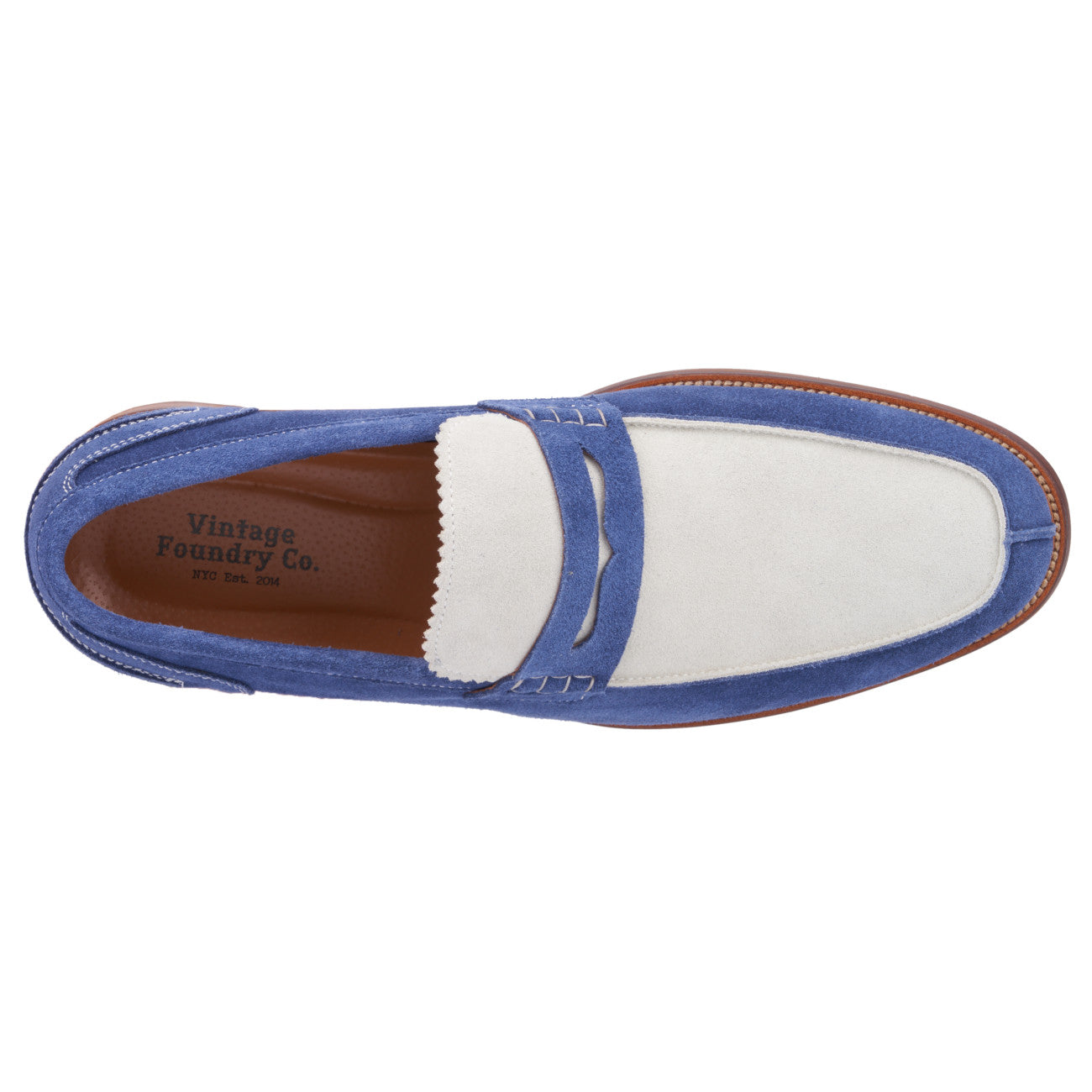  Vintage Foundry Co. Vintage Foundry Co. Men's Brioc Dress Loafers - BLUE - Bonton