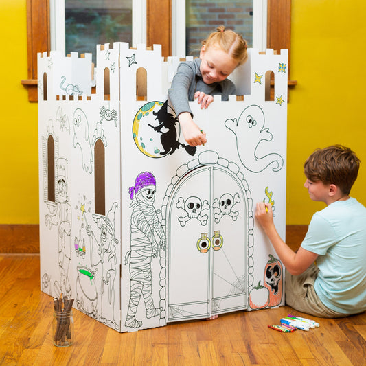 Easy Playhouse Haunted Castle- Decorate & Personalize