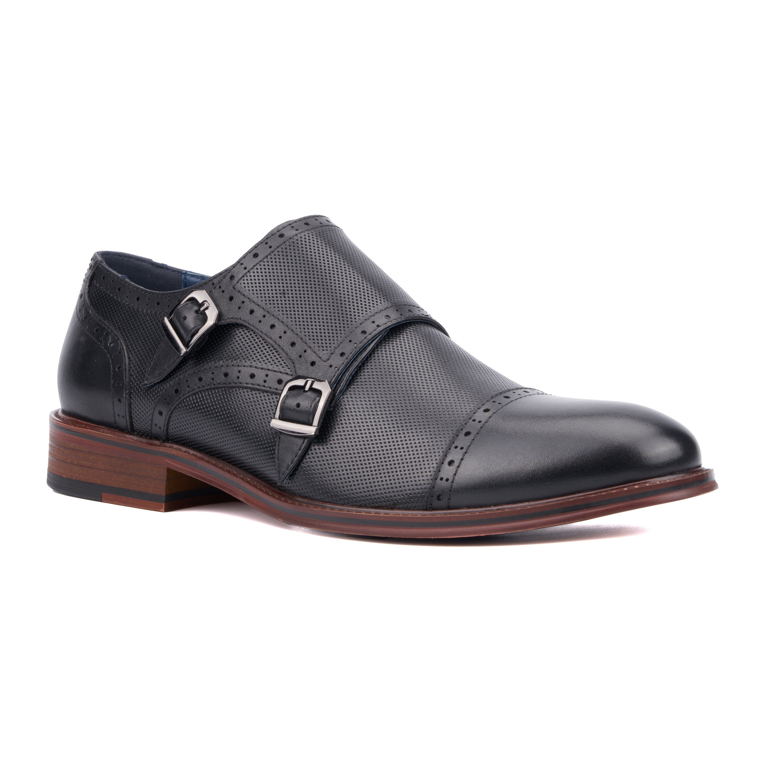  Vintage Foundry Co. Men's Morgan Dress Monk Strap - Black - Bonton